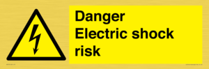 Danger Electric shock risk